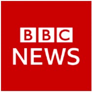 BBC news logo - one red square containing a white, uppercase 