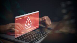 Scam alert, software warning fraud.