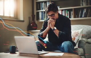 Investor reviewing investment losses while seeking legal help for a mis-sold high-risk investment claim.